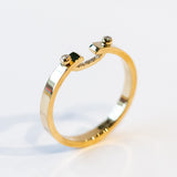 Business Meeting 2.9mm Mood Ring with Diamonds