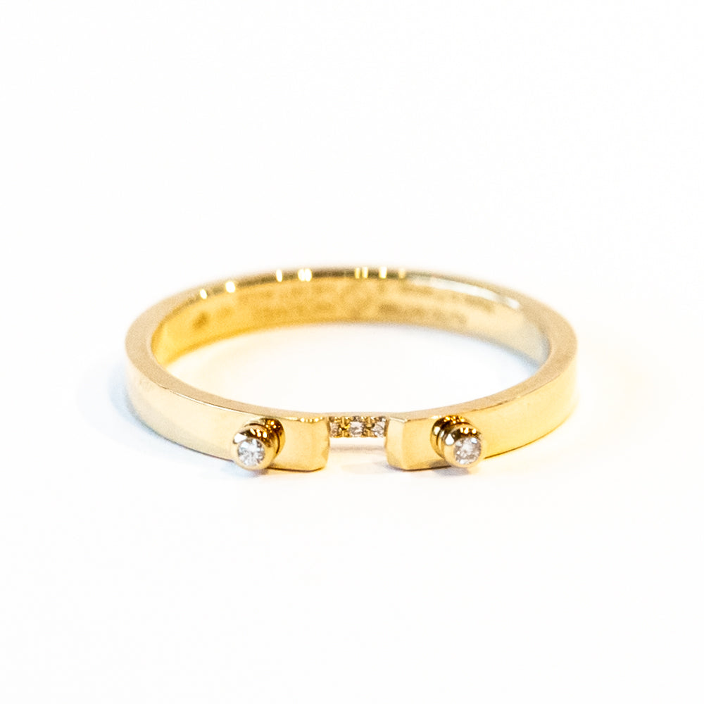 Business Meeting 2.9mm Mood Ring with Diamonds