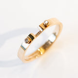 Business Meeting 2.9mm Mood Ring with Diamonds