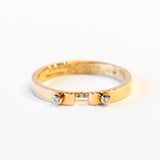Business Meeting 2.9mm Mood Ring with Diamonds