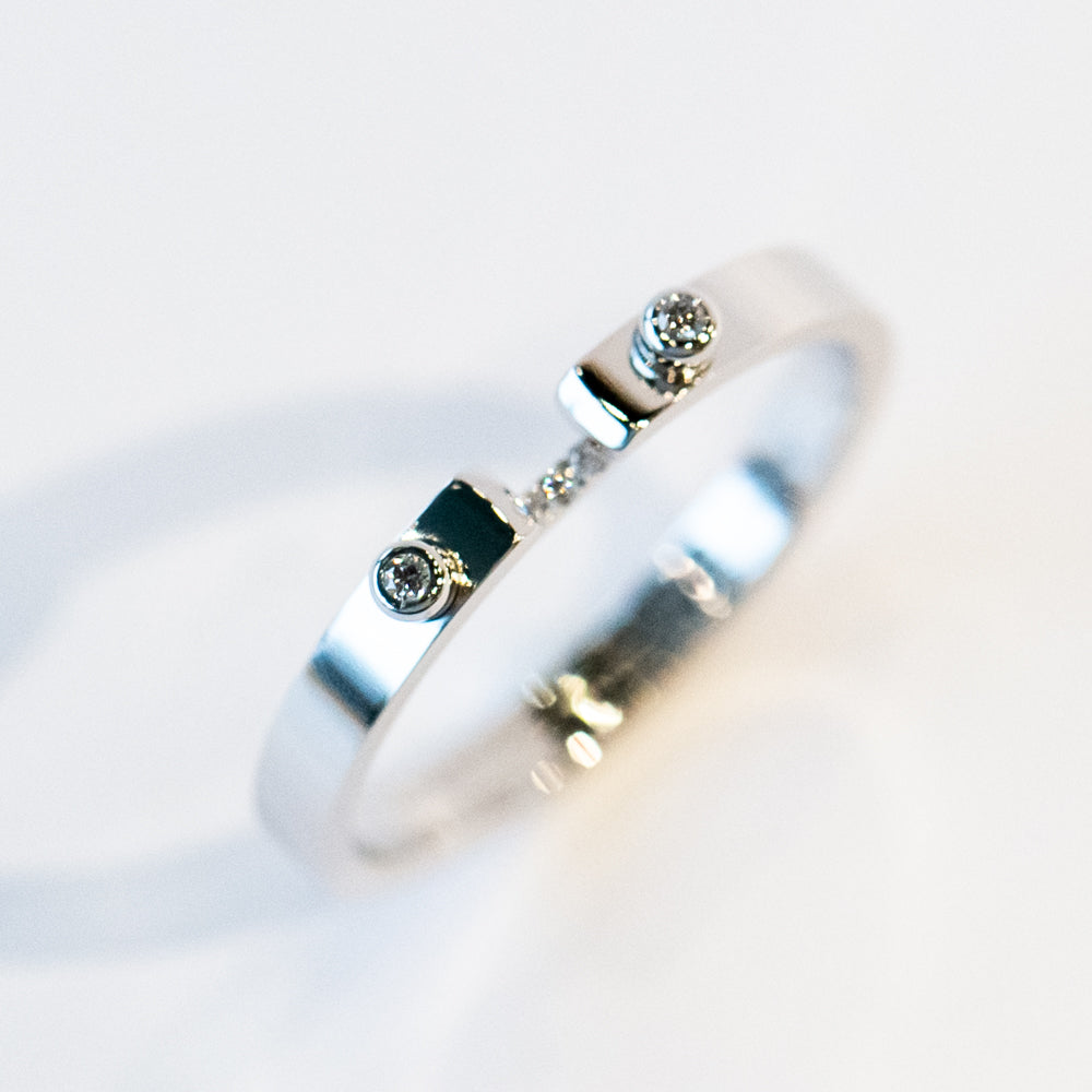 Business Meeting 2.9mm Mood Ring with Diamonds