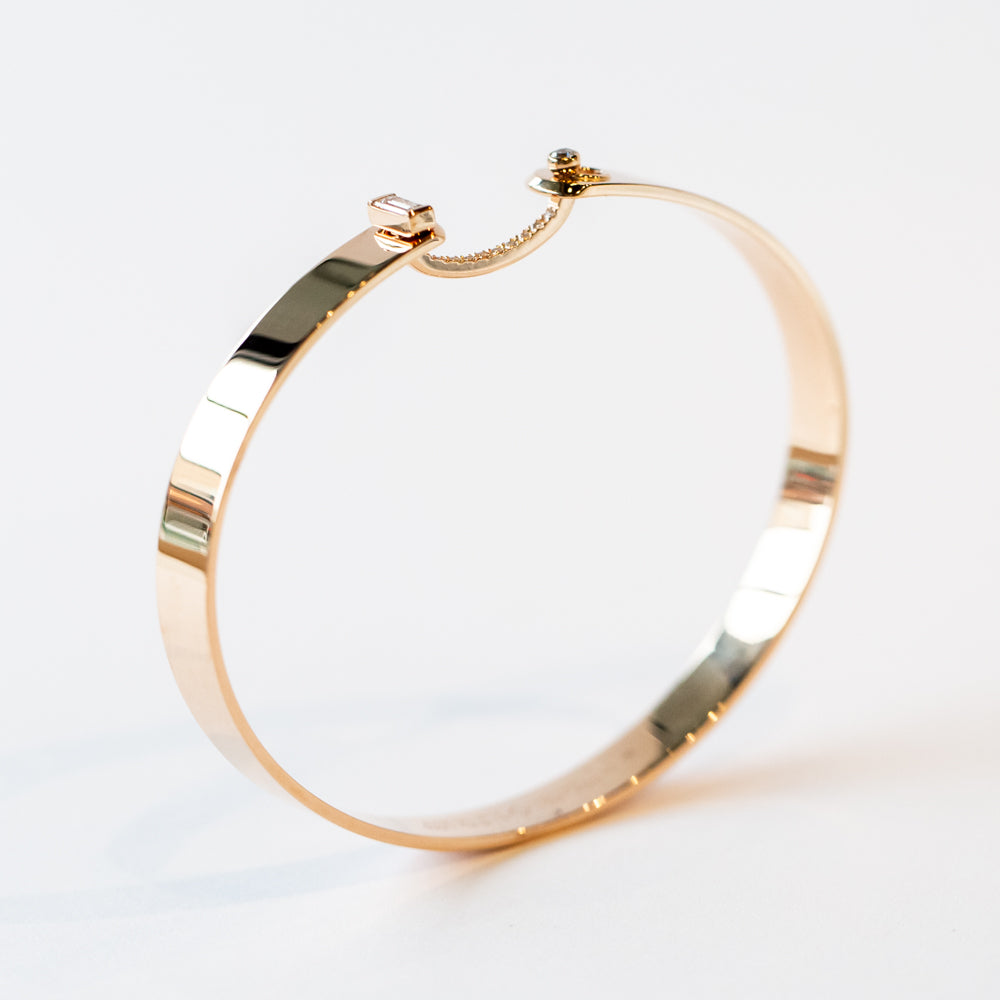 Dinner Date Mood 6mm Diamond Bangle
