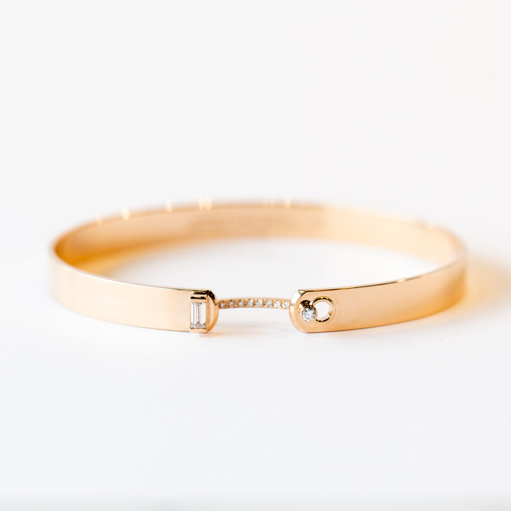 Dinner Date Mood 6mm Diamond Bangle