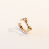 Eternity Tuxedo Diamond Ear Cuff