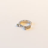 Eternity Tuxedo Diamond Ear Cuff