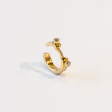 Eternity Tuxedo Diamond Ear Cuff