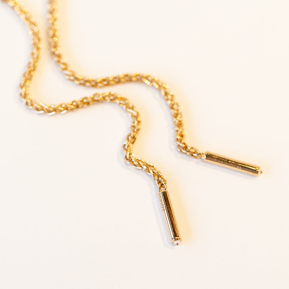 22" Latch Chain with Diamonds