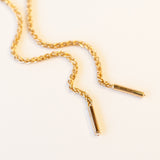 22" Latch Chain with Diamonds