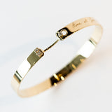Me Time Mood 6mm Engraved Diamond Bangle