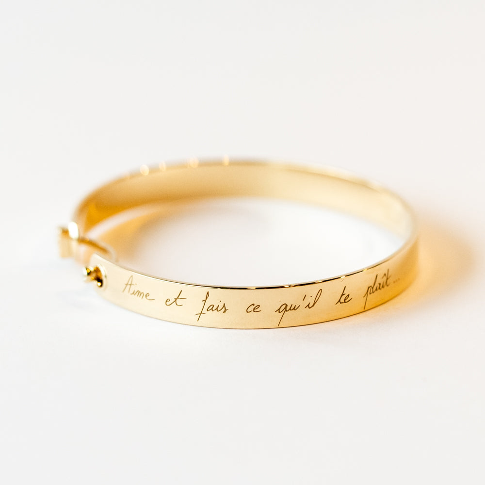 Me Time Mood 6mm Engraved Diamond Bangle