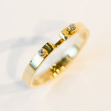 Monday Morning 2.9mm Mood Ring with Diamonds