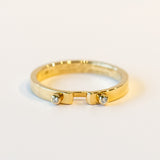 Monday Morning 2.9mm Mood Ring with Diamonds