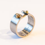 Paris From The Sky 8mm Mood Ring with Diamonds
