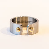 Paris From The Sky 8mm Mood Ring with Diamonds