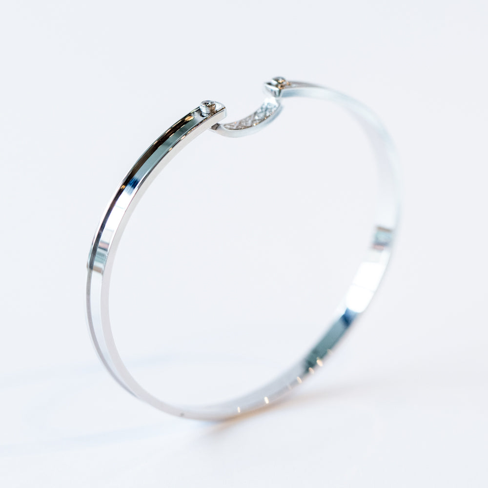 Parisian Stroll 4mm Diamond Bangle