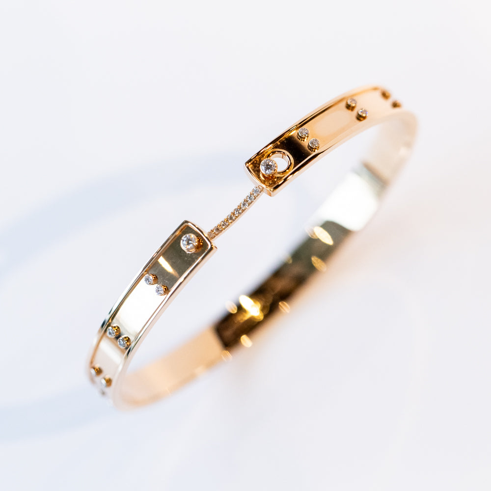 Picnic in Paris Mood 6mm Diamond Bangle