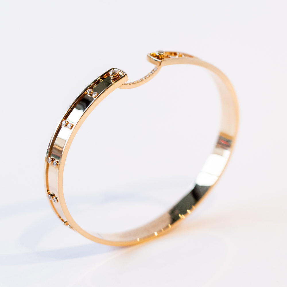 Picnic in Paris Mood 6mm Diamond Bangle