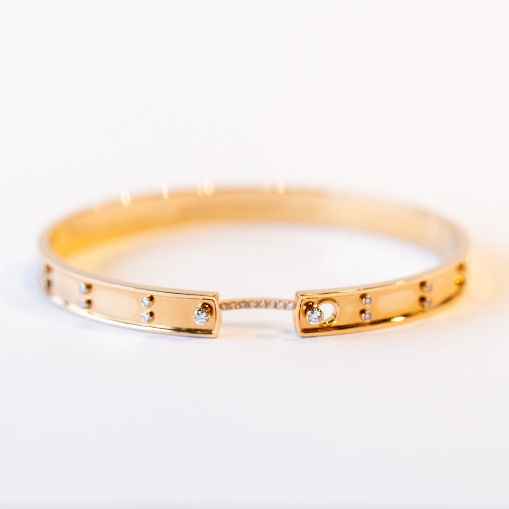 Picnic in Paris Mood 6mm Diamond Bangle
