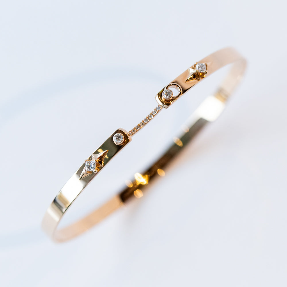 Reverie Mood 4mm Diamond Bangle