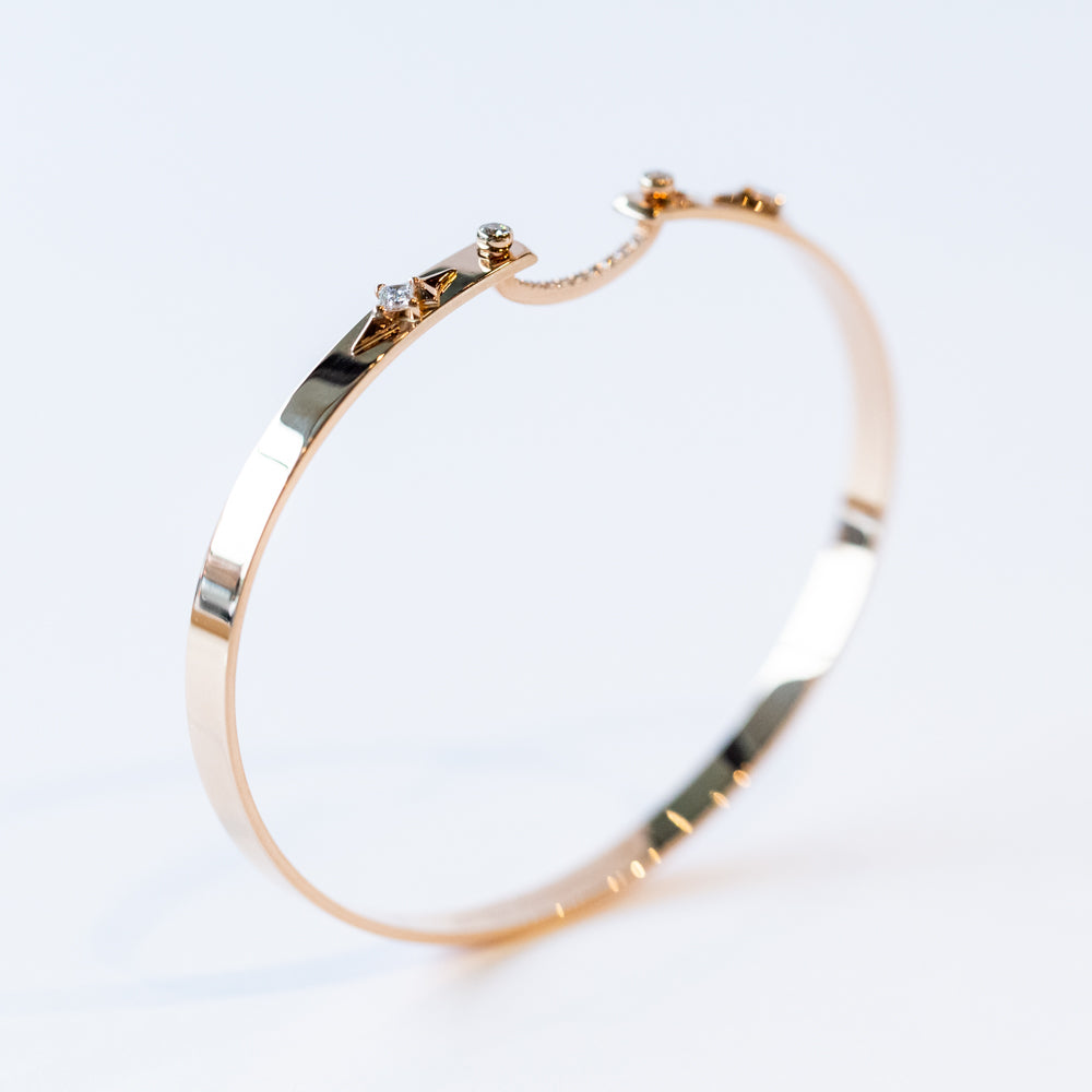 Reverie Mood 4mm Diamond Bangle