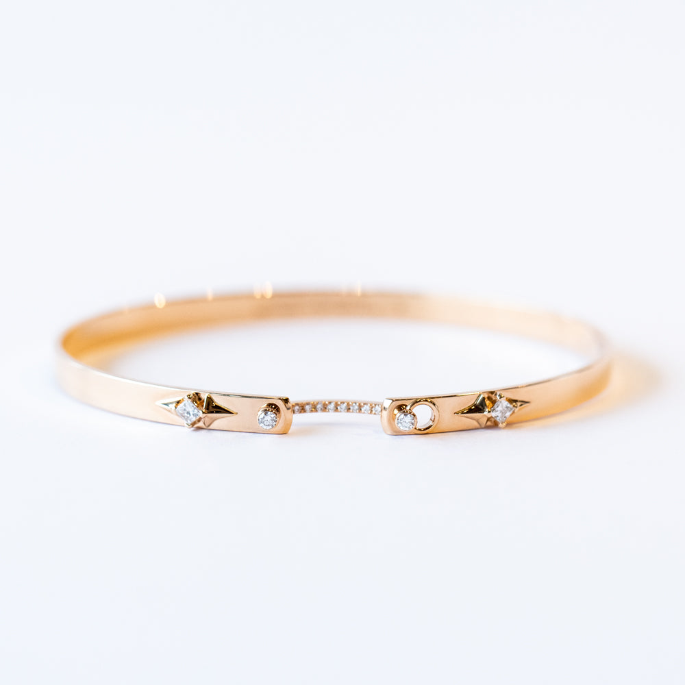 Reverie Mood 4mm Diamond Bangle