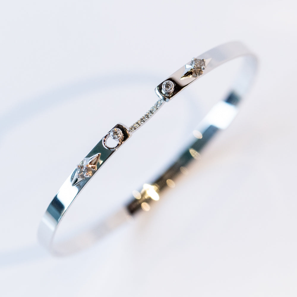 Reverie Mood 4mm Diamond Bangle