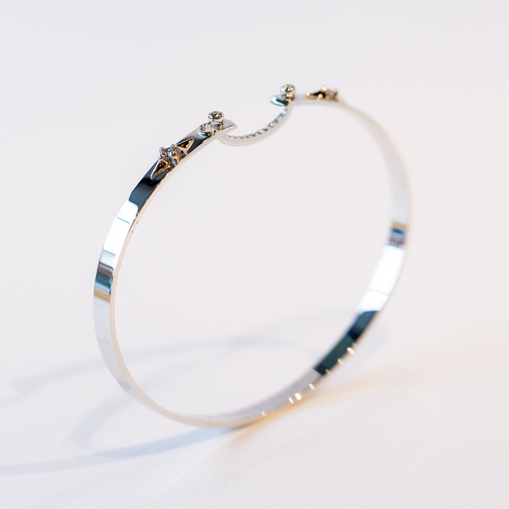 Reverie Mood 4mm Diamond Bangle