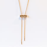 Half-Pavé Diamond Latch Pendant