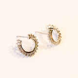 Spiral Diamond Stud Earrings