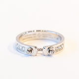 Tuxedo 4mm Mood Ring with Diamonds