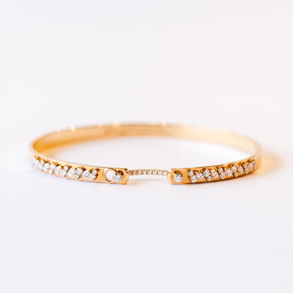 Under the Stars Mood 4mm Diamond Bangle