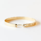 Me Time Mood 6mm Engraved Diamond Bangle