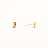 Baguette Diamond Stud Earrings