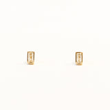 Baguette Diamond Stud Earrings