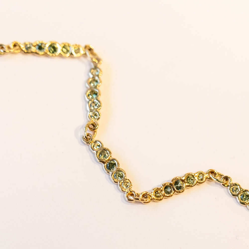 Seafoam Green Sapphire Bracelet
