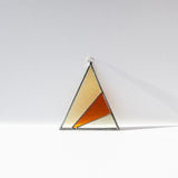 Rays Triangle Stained Glass Suncatcher, Field
