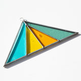 Triangle Stained Glass Suncatcher, Cali