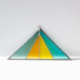 Triangle Stained Glass Suncatcher, Cali