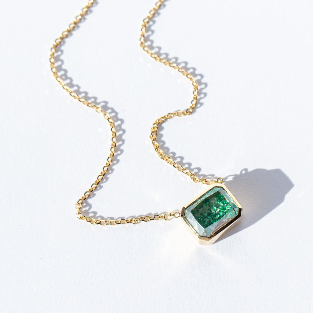 Esmeralda Emerald Shaker Necklace