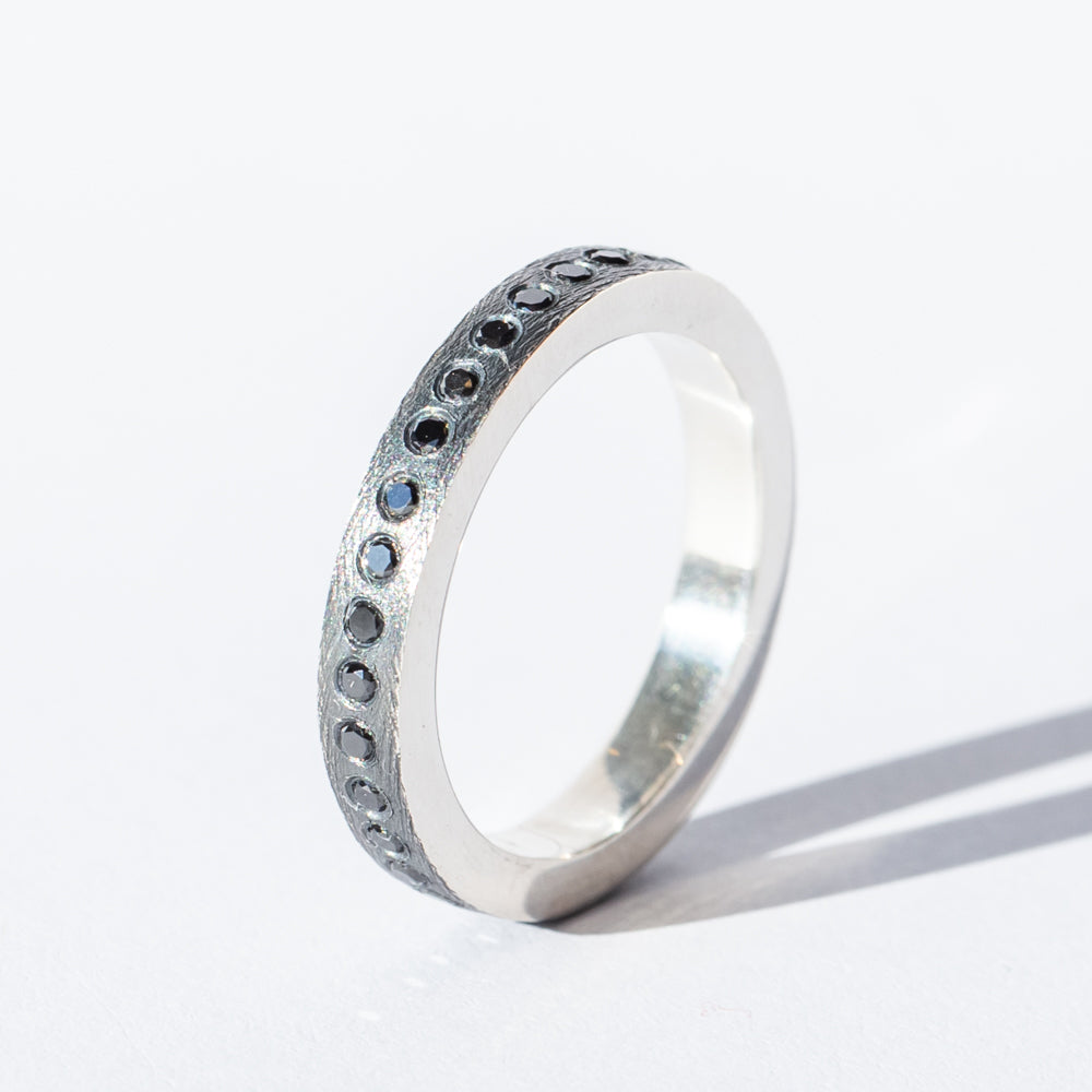 Adam Black Diamond Eternity Band