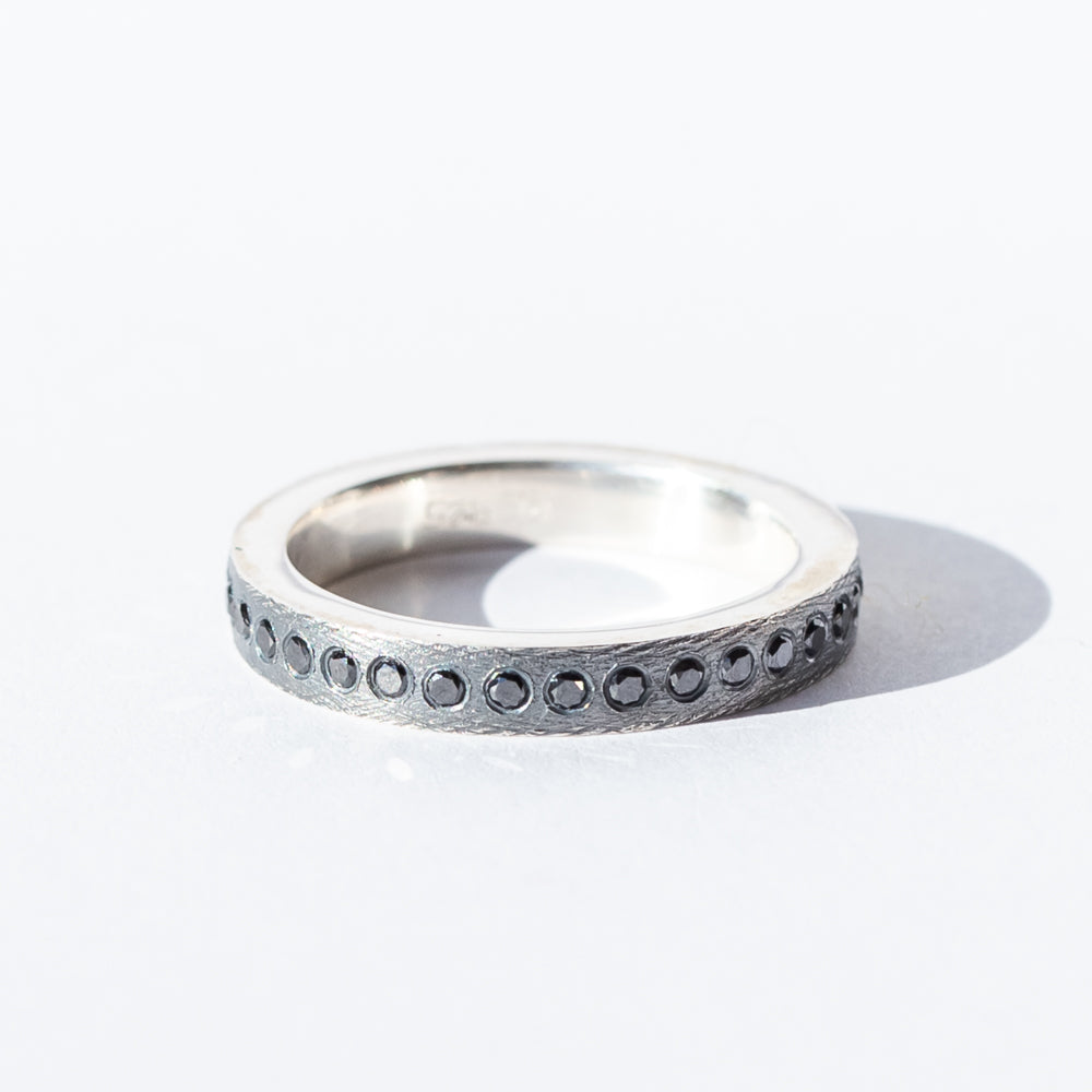 Adam Black Diamond Eternity Band
