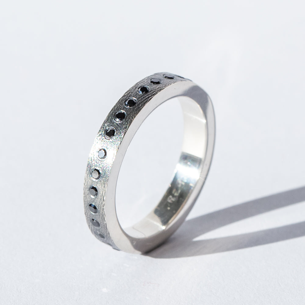 Adam Black Diamond Eternity Band