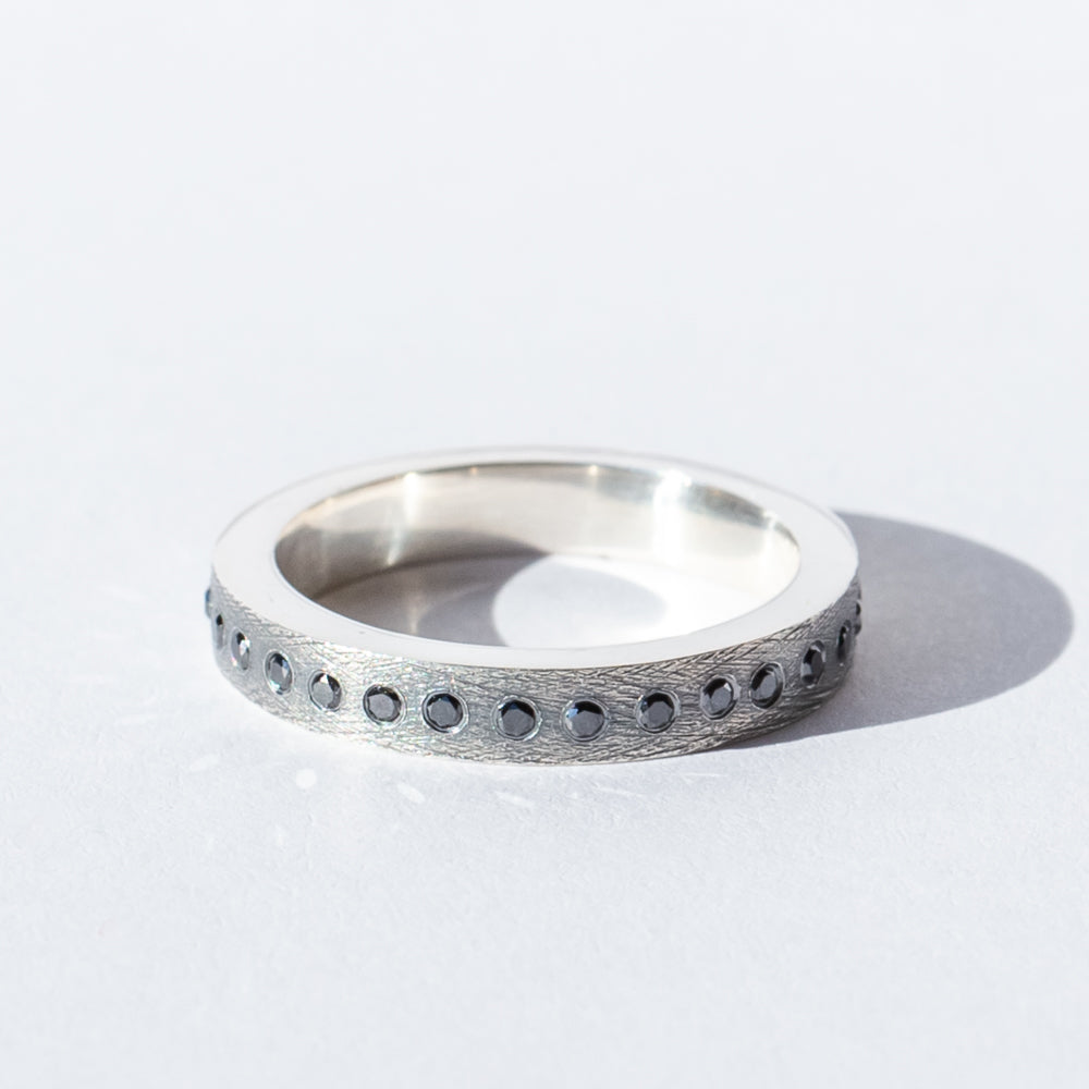 Adam Black Diamond Eternity Band