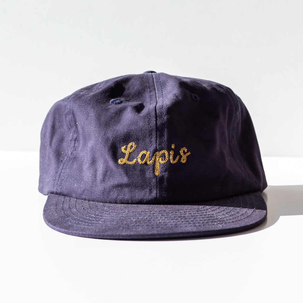 Yarrow Goods | Embroidered Lapis Hat, Navy