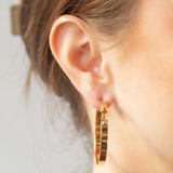 Monday Mood Hoop Earrings with Diamonds