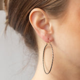 Sarah McGuire | Extra Large Twisted Bias Hoop Earrings