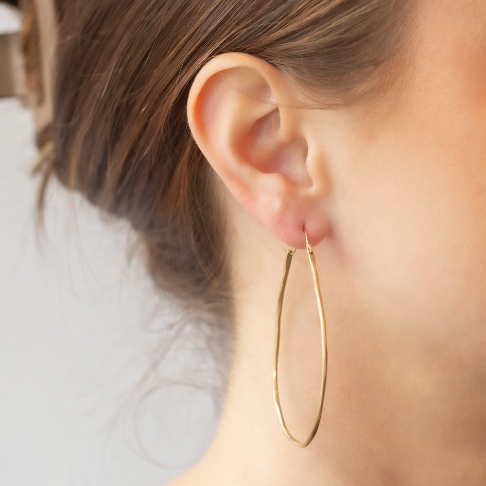 Sarah McGuire | Large Anjou Hoop Earrings