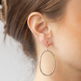 Sarah McGuire | Large Diamond Pebble Earrings