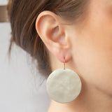 Sarah McGuire | Large Paper Moon Disc Earrings