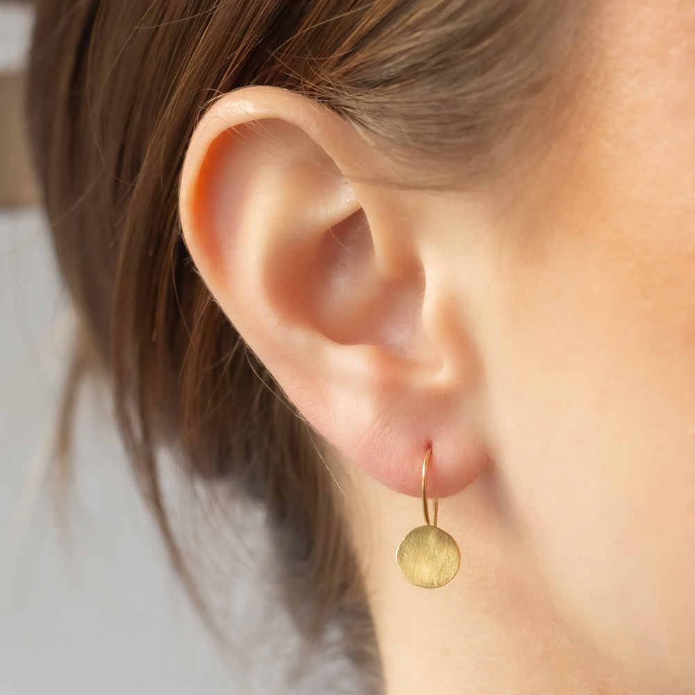 Sarah McGuire | Parchment Disk Fixed Earrings